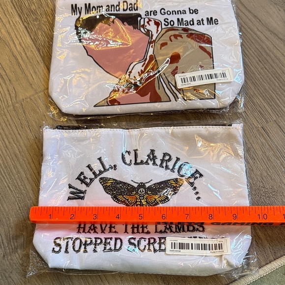 Set of Two horror movie Graphic Pouches - Picture 5 of 6